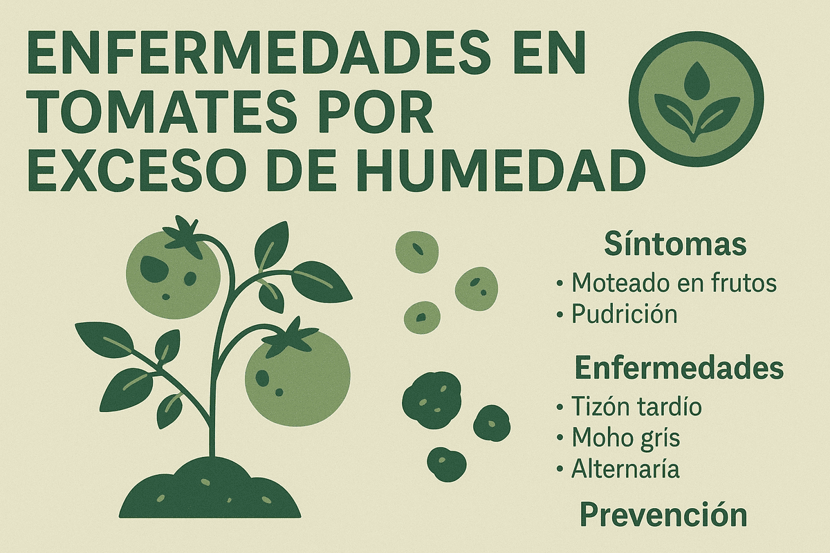 enfermedades del tomate por exceso de humedad