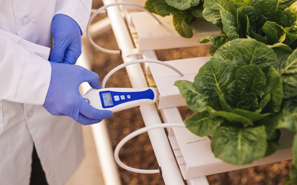 Sensor EC y temperatura para agricultura hidropónica
