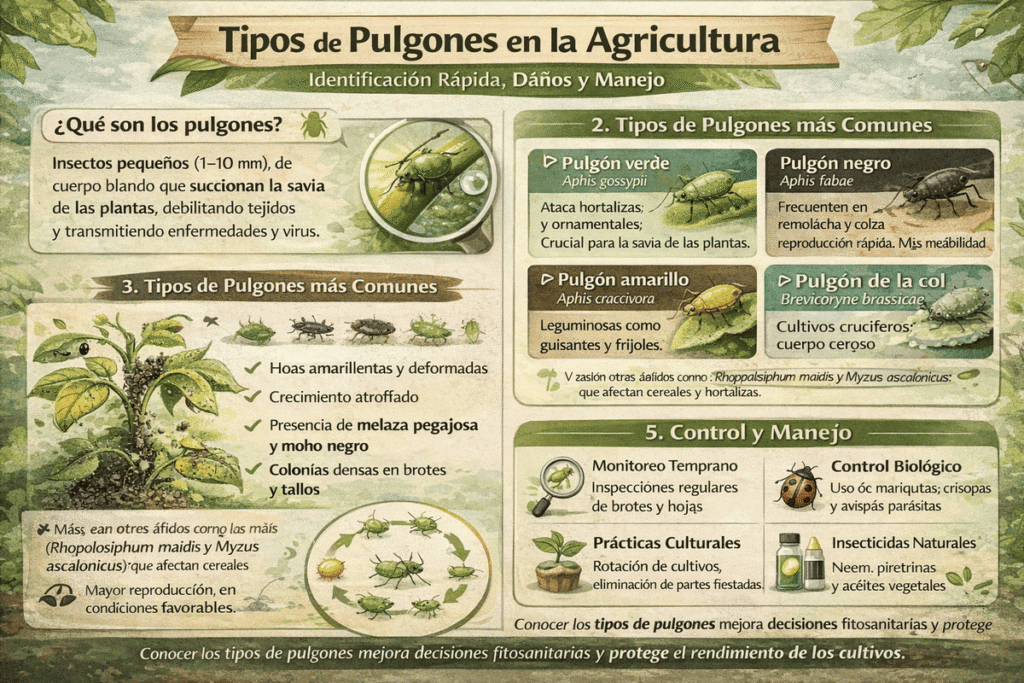 Tipos de Pulgones