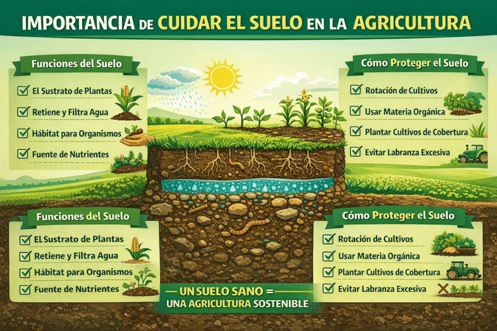 Por qué es importante cuidar el suelo para la agricultura