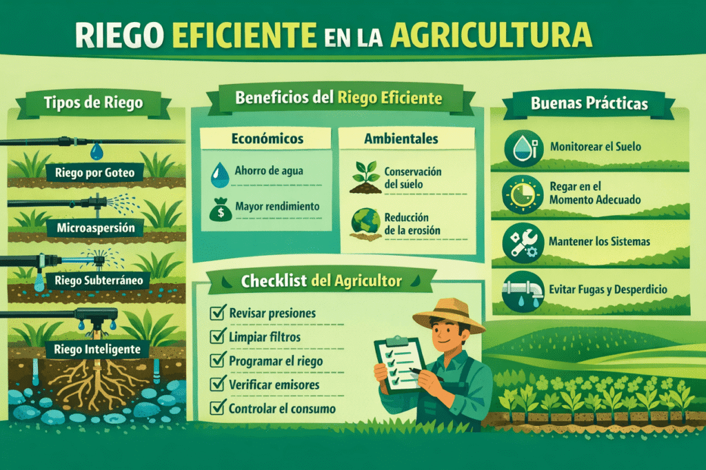 Técnicas de riego eficiente en la agricultura