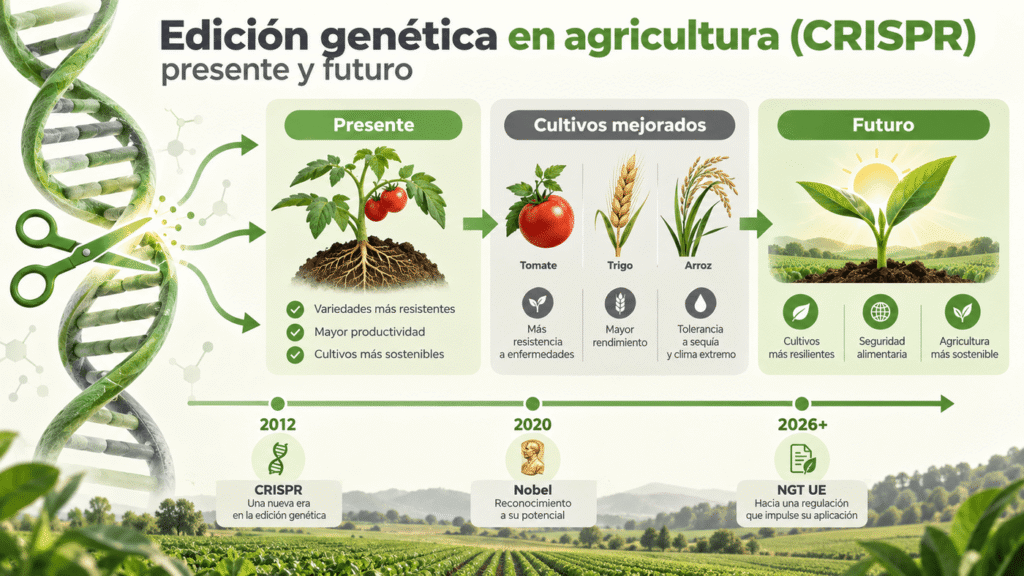 Edición genética en agricultura